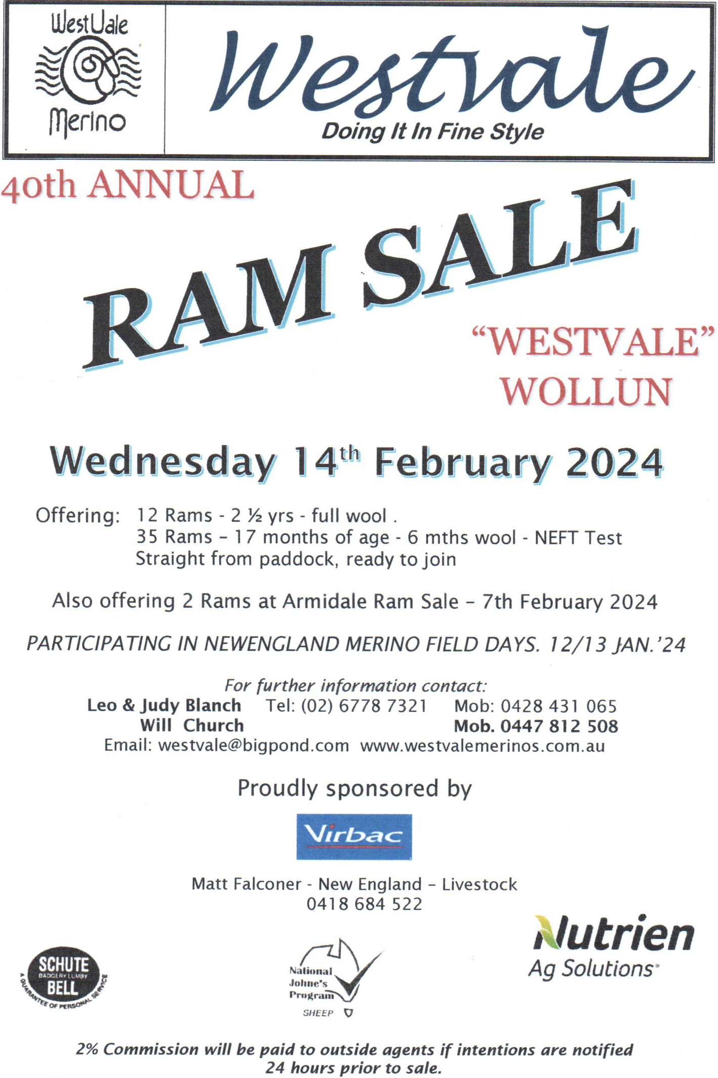 26th Annual Ram Sale 12 Feb 2020